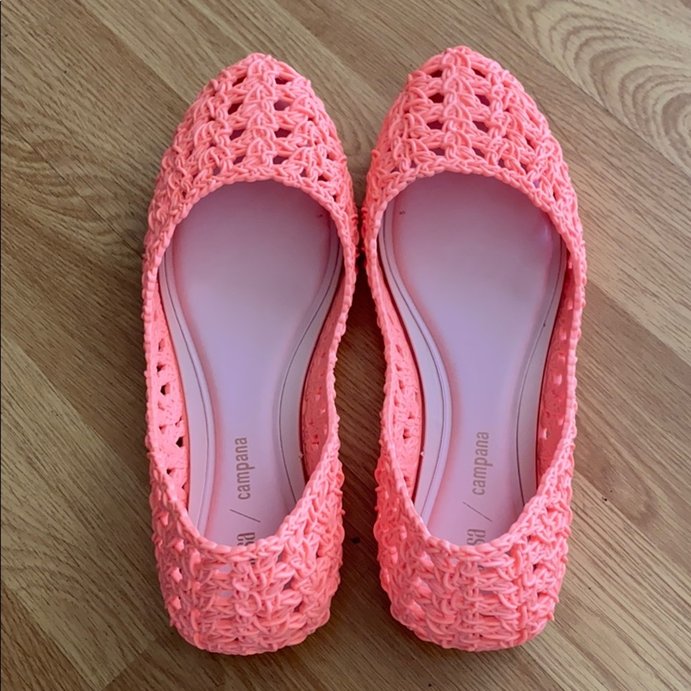 Melissa - Campana Crochet Flat in Pale Pink